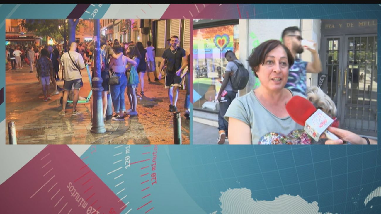 La Policía interviene de madrugada en la plaza de Pedro Zerolo por el ruido y la aglomeración de personas