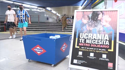 'Ucrania te necesita', la campaña solidaria presente en 8 estaciones de Metro de Madrid