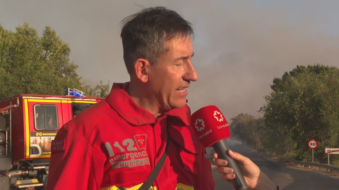 Luis Serrano sobre el incendio de Aranjuez: "No hay ninguna persona herida ni intoxicada"