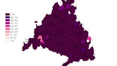 El mapa Covid de Madrid deja a Coslada, Leganés, Alcalá y Pinto como líderes en contagios