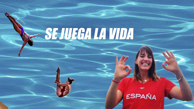 Celia Fernández, la única clavista española del Red Bull Cliff Diving