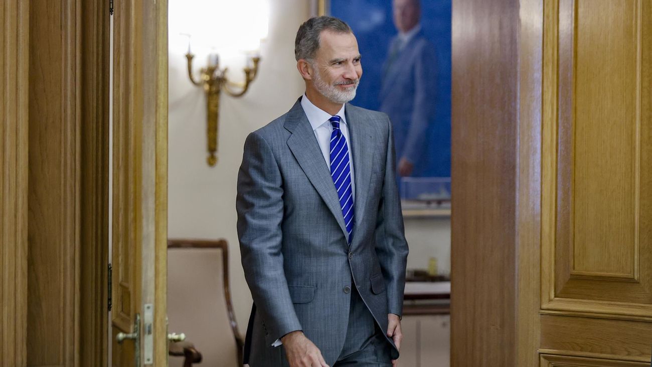Felipe VI en el Palacio de la Zarzuela