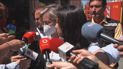 Mercedes González sobre el incendio de Aranjuez: "La buena noticia es que no ha habido ningún daño humano ni viviendas afectadas"