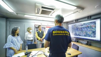 Evoluciona hacia la extinción el incendio forestal de Aranjuez