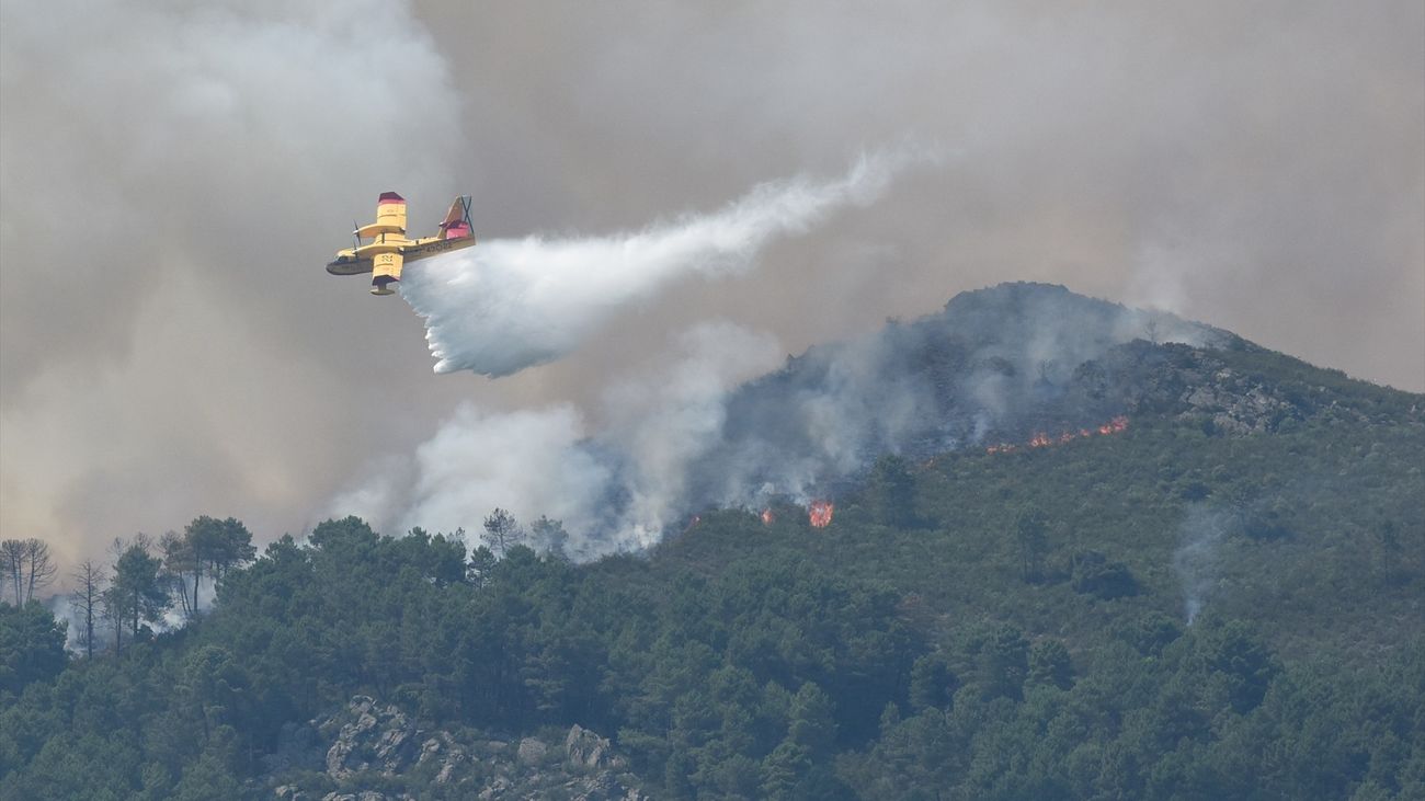 Preocupación por la desfavorable evolución de los incendios en Extremadura y Salamanca