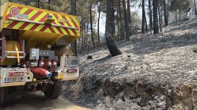 Se da por controlado el incendio de Collado Mediano en Madrid