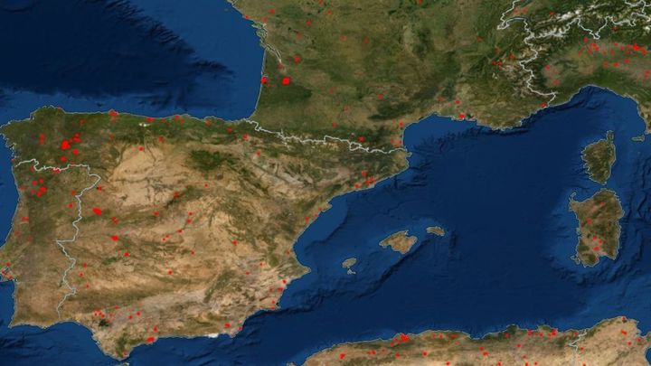 Incendios en España / NASA