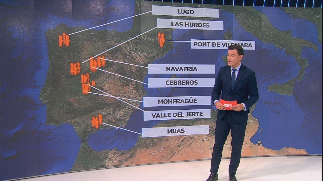 Arde media España: Más de 30 incendios continúan activos