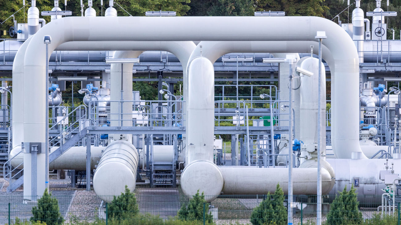 Vista general de los sistemas de tuberías y dispositivos de cierre del gasoducto Nord Stream 1