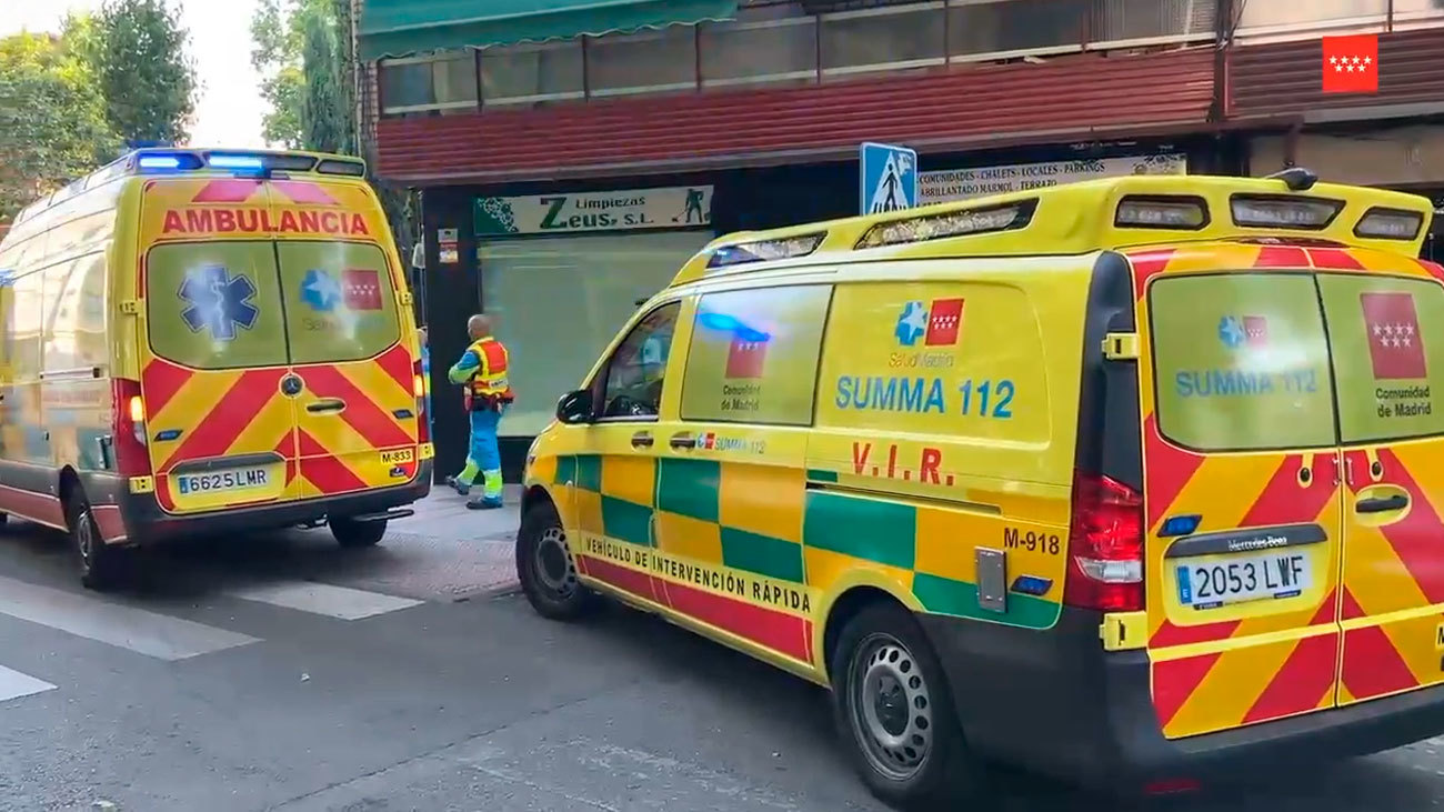 Equipos de Summa 112 atienden a un hombre por golpe de calor en Torrejón de Ardoz