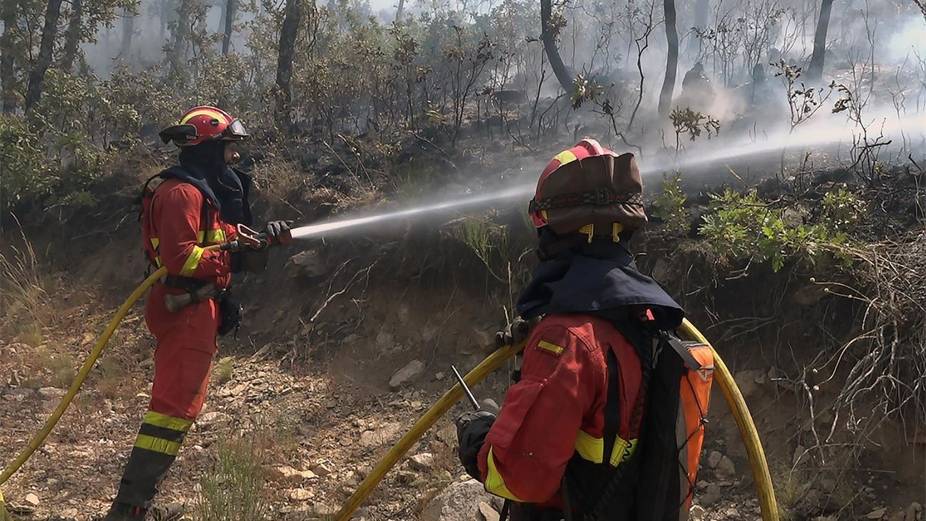 La situación de los incendios en Extremadura mejora "notablemente"