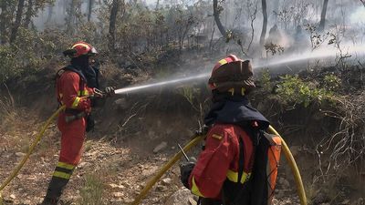 La situación de los incendios en Extremadura mejora "notablemente"