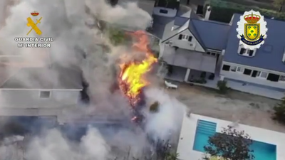 Rescatan de un incendio en Boadilla a una familia de refugiados ucranianos