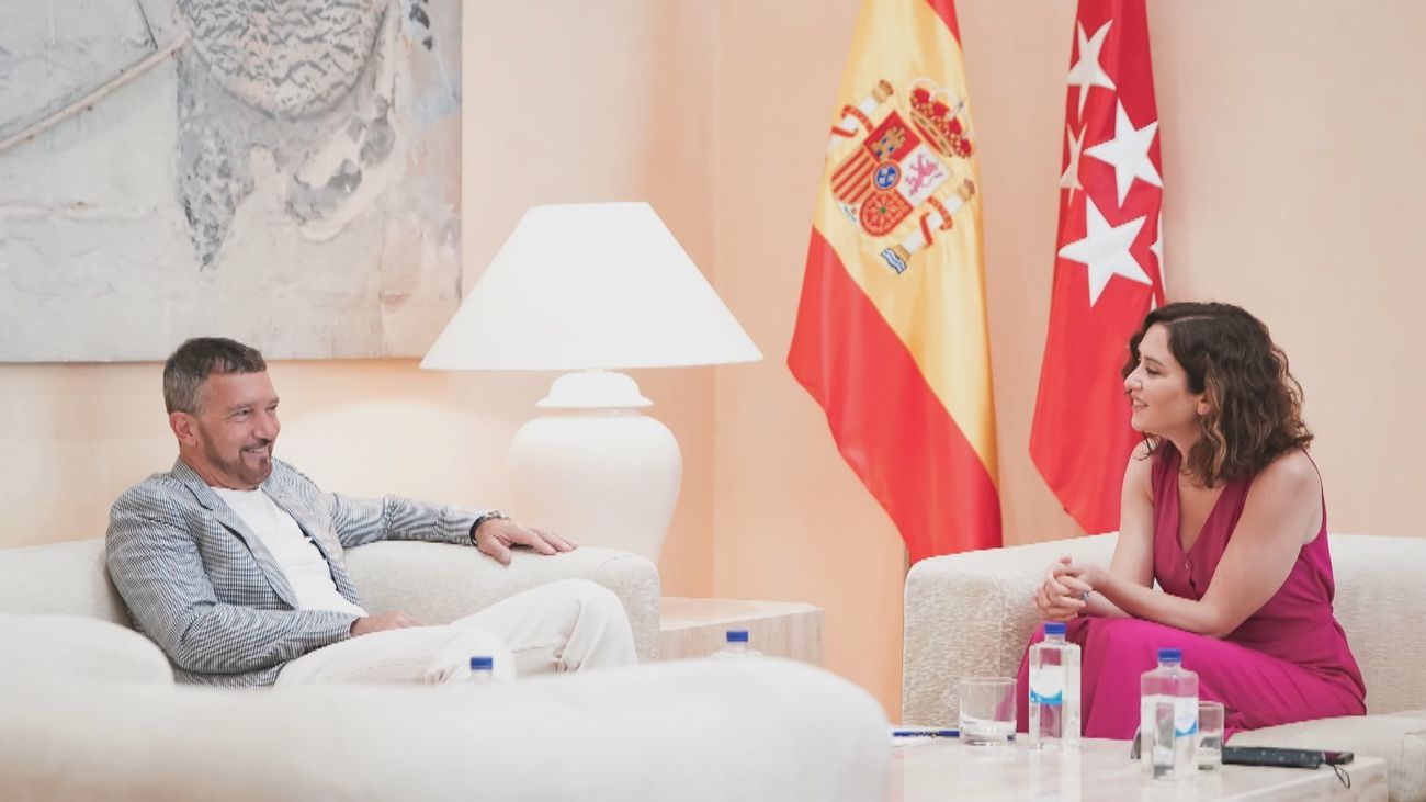 Ayuso se reúne con Antonio Banderas para abordar proyectos culturales para Madrid