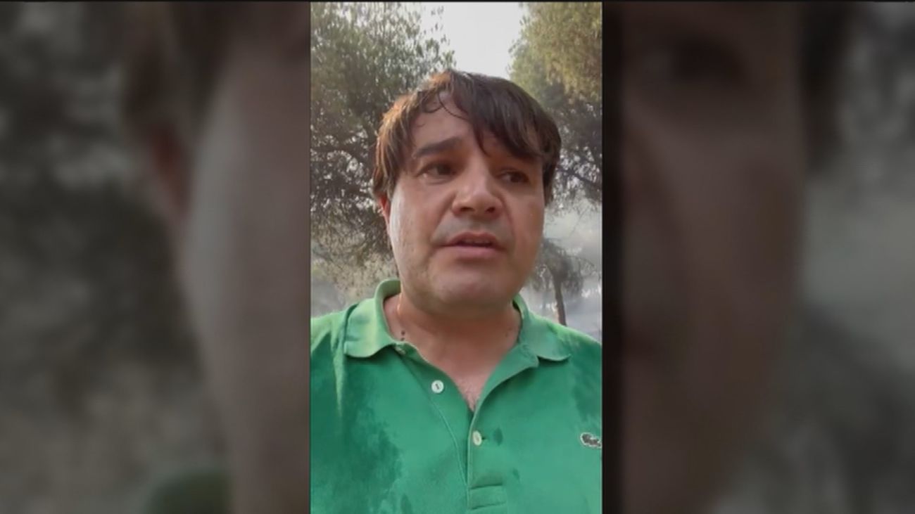 El mensaje de unidad del alcalde de El Hoyo de Pinares contra el fuego: "Somos como un pino piñonero"