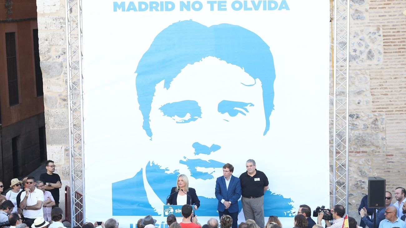 Homenaje a Miguel Ángel Blanco en Madrid, en 2017