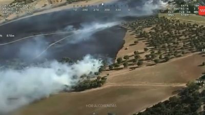 Un incendio en la M-607 obligó a desalojar preventivamente el Tanatorio La Paz y una gasolinera de BP