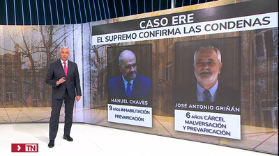 El Supremo confirma la condena a Chaves y el ingreso en prisión de Griñán por el caso ERE