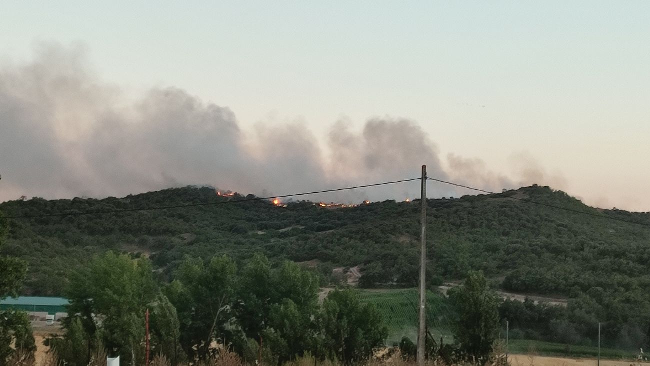 Accidente de uno de los helicópteros que participaban en la extinción del incendio de Humanes, Guadalajara