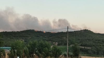 Accidente de uno de los helicópteros que participaban en la extinción del incendio de Humanes, Guadalajara