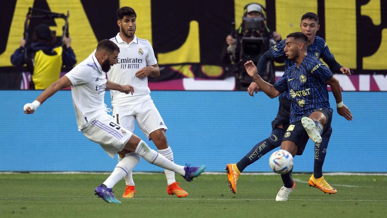 Gol de Karim Benzema contra el América