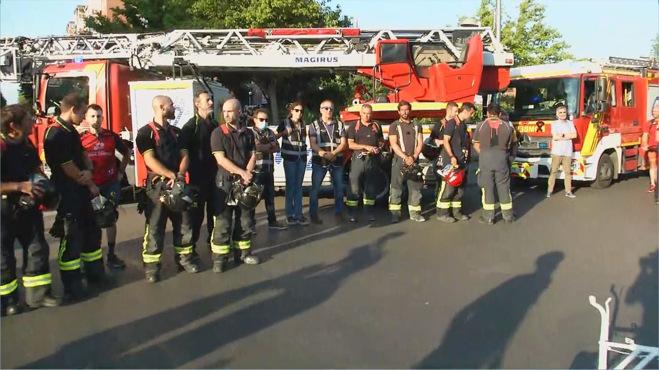 Una marcha ciclista y una concentración en recuerdo al bombero fallecido mientras usaba BiciMad