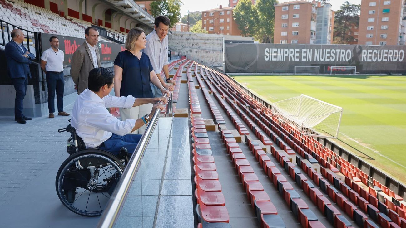 La Comunidad de Madrid concluye las obras de la tribuna del Estadio de Vallecas