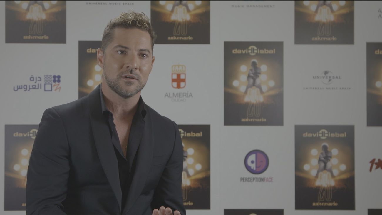 David Bisbal celebra sus 20 años de carrera musical en Almería