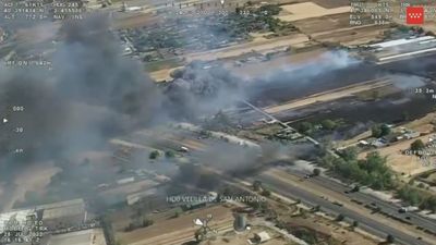 Estabilizado el  incendio agrícola en Velilla de San Antonio