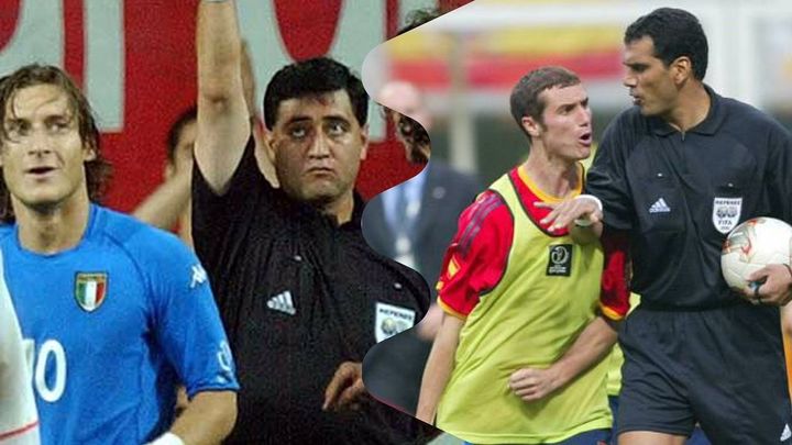 Byron Moreno y Al-Ghandour, los peores árbitros de la historia de los Mundiales