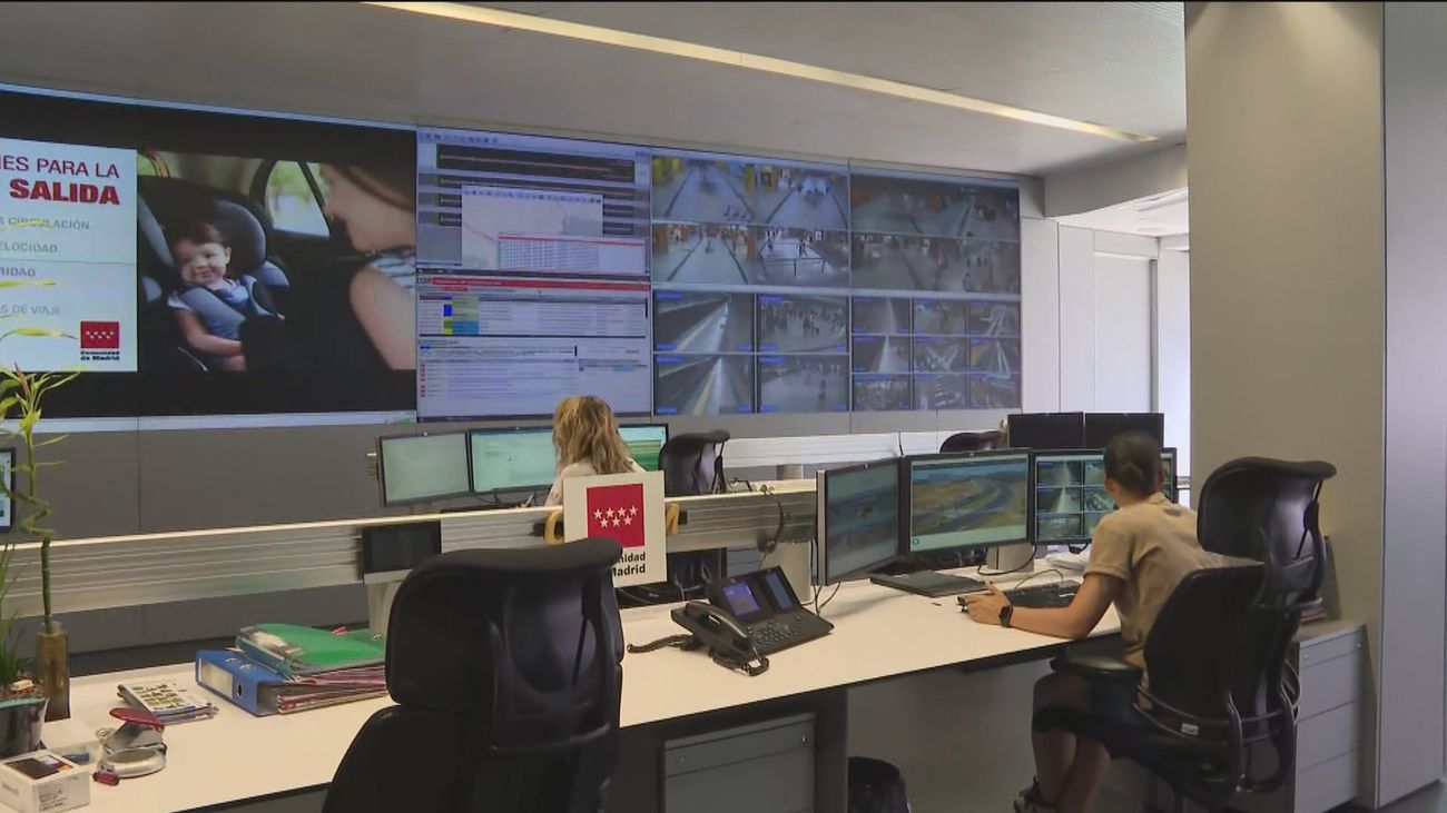 Madrid vigila la Operación Salida con 50 cámaras y 300 profesionales