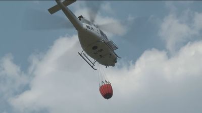 Los helicópteros, clave en la extinción de los 160 incendios de Madrid