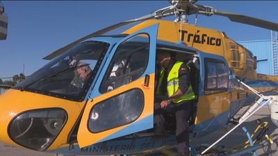 Los ojos de la DGT desde el aire durante la segunda operación salida del verano