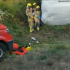 Veinte personas heridas, de diversa consideración, en el accidente de un autocar en Rubió, Barcelona