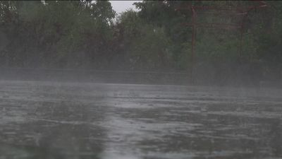 Tormenta y granizo en Madrid en el mes de julio