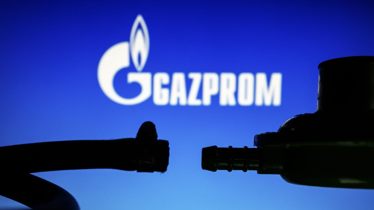 Montaje de suministro de gas de Gazprom