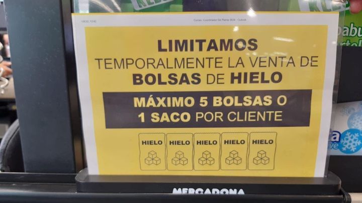 Cartel de Mercadona / TWITTER