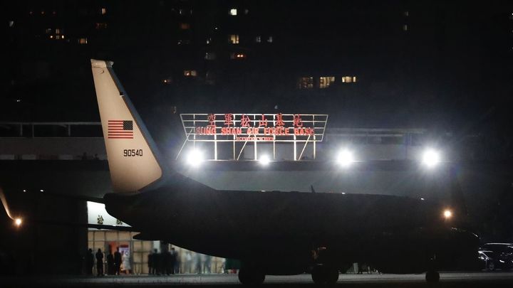 El avión de Nancy Pelosi aterriza en Taiwán / EFE