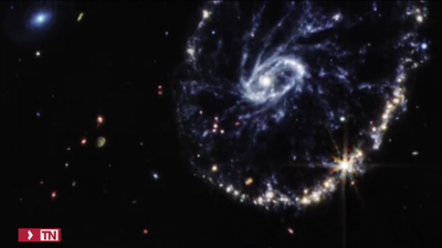 Sorprendente imagen de James Webb: El caos de la galaxia Rueda de Carro