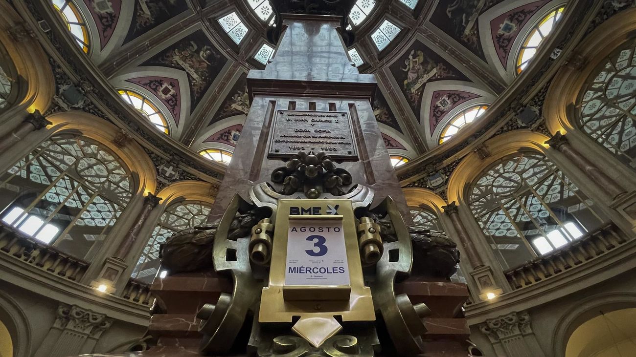 Palacio de la bolsa de Madrid este miércoles