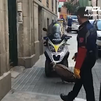 Rescatan a un buitre desorientado en Malasaña tras la última tormenta en Madrid