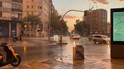 Fuertes vientos, lluvia y tormentas refrescan Madrid