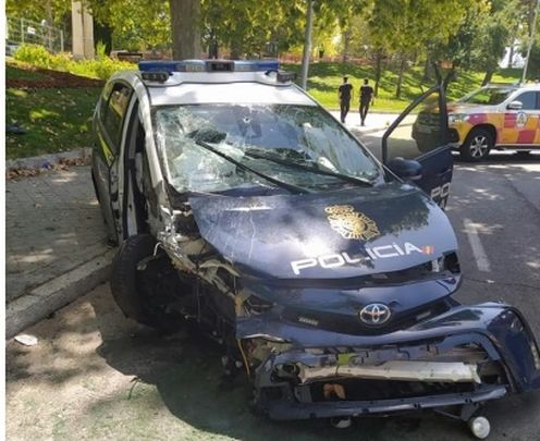 Accidente de dos policias / https://h50policia.es/