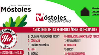 Más de 150 cursos de formación gratuitos en la plataforma ‘Aprende en Móstoles’