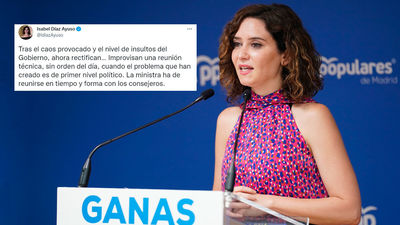 Ayuso critica el  caos del Gobierno en sus medidas de ahorro energético y la convocatoria improvisada a las autonomías