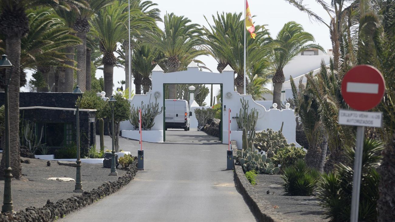 Vista de la residencia real de La Mareta, en Costa Teguise (Lanzarote)