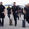 La expedición del Real Madrid, en Helsinki