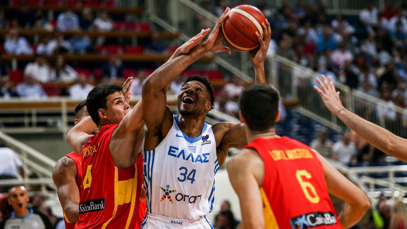 86-70. España choca contra la Grecia de Giannis Antetokoumpo