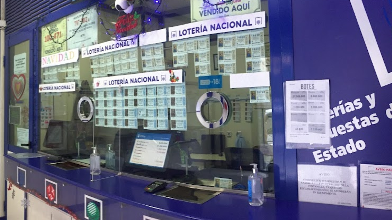 Administración de lotería donde ha sido validado el boleto ganador