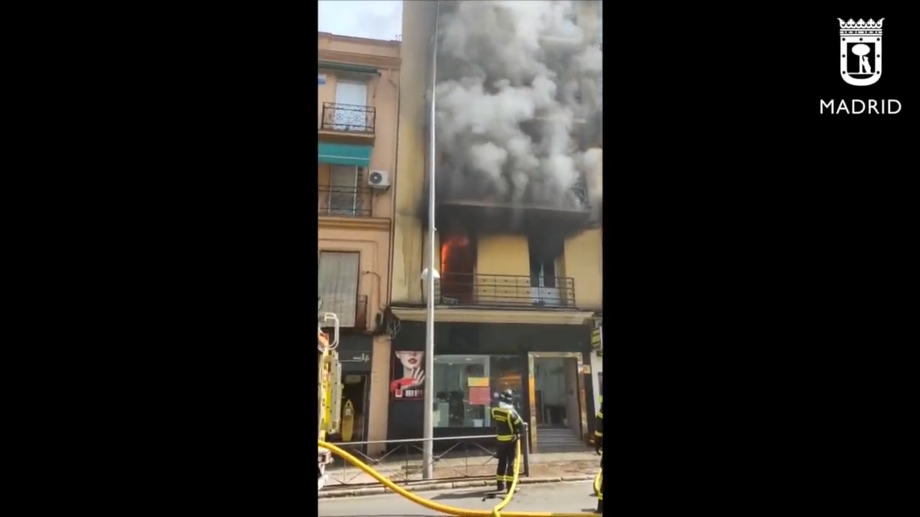 Incendio sin heridos en una vivienda de Vallecas